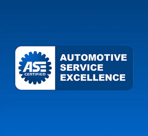 ASE Blue Seal and NAPA Gold AutoCare Certifications blue background